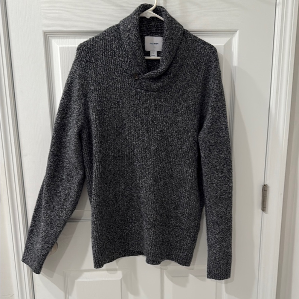 Old Navy Gray Cowl Neck Sweater Cozy Knit